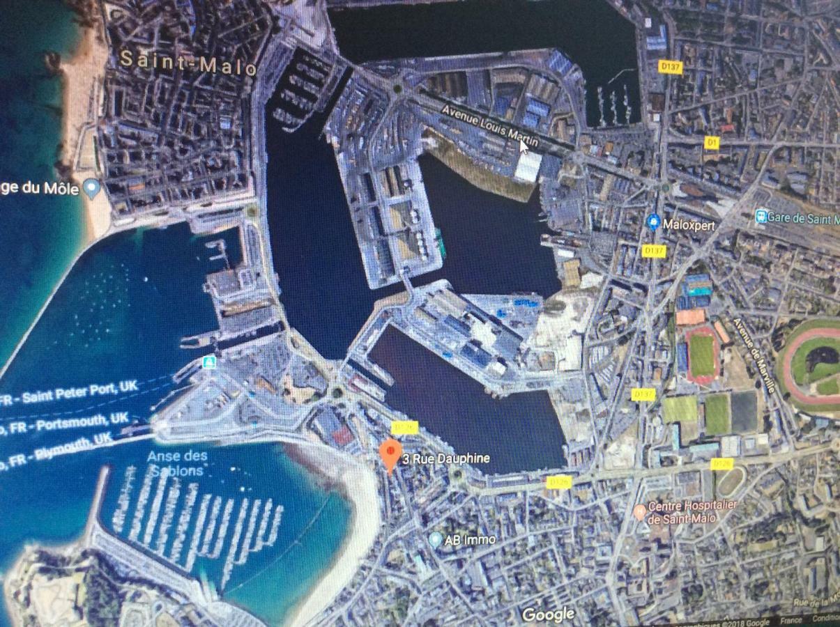 Le Dauphine 20M De La Plage 圣马洛 外观 照片